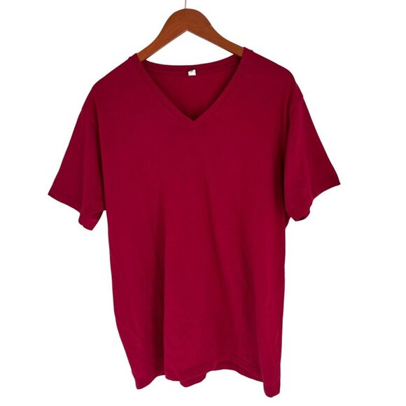 UNIQLO Cotton Blend Tee Red Short Sleeve T-Shirt Size XLarge - Picture 1 of 6